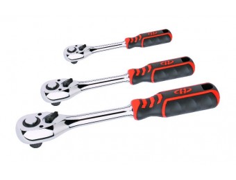 72T Ratchet wrench with parallel handle