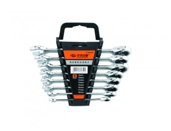 8Pcs Ratchet Combination Wrench Set